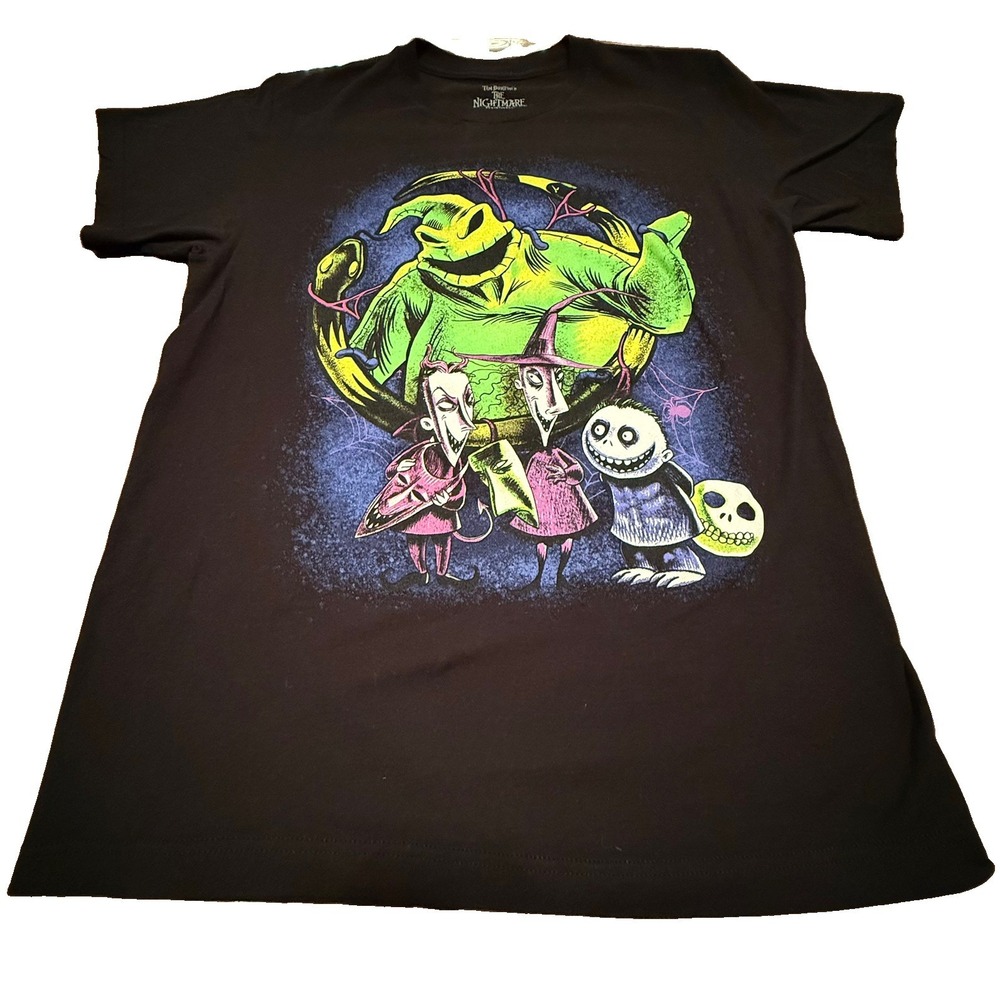 Nightmare Before Christmas Shirt Men Large Oogie Boogie Lock Shock Barrel Disney